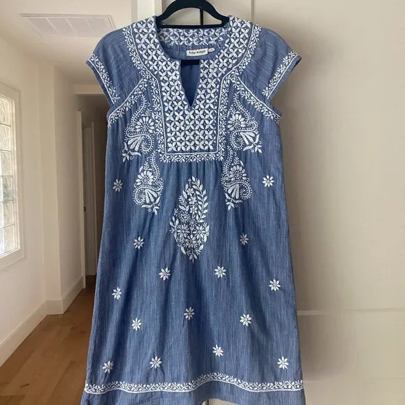 navy blue dress for baby girl Avenue Chambray Shirt Dress